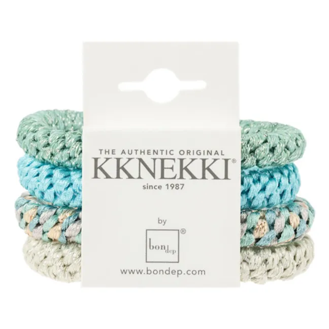 Lot de 4 Chouchous Kknekki 58 | Vert d'eau