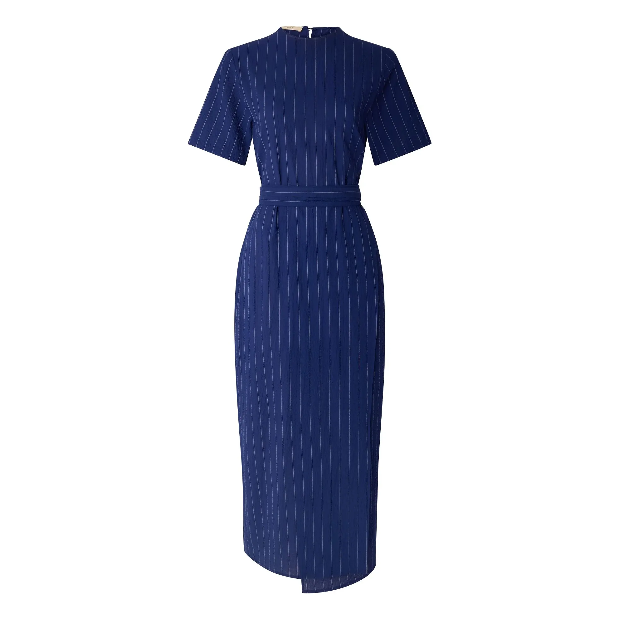Sessùn Navy Blue Lazula Cotton Stripe Dress