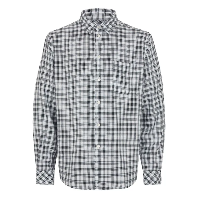 Saryan J Checkered Shirt | Light Blue