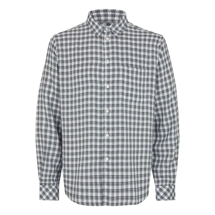 Saryan J Checkered Shirt | Light Blue- Product image n°0