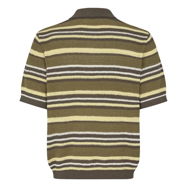 Polo Samarco Rayé Maille  | Khaki