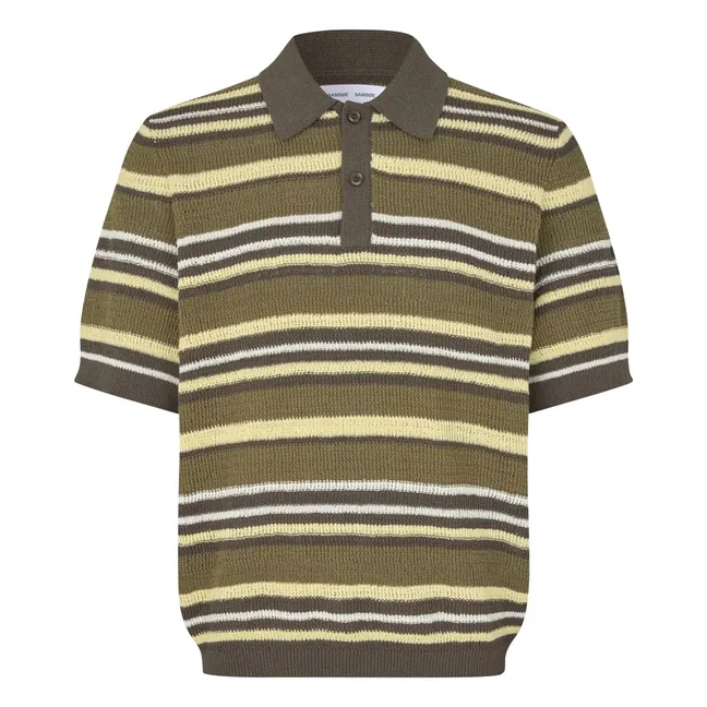 Polo Samarco Rayé Maille  | Khaki