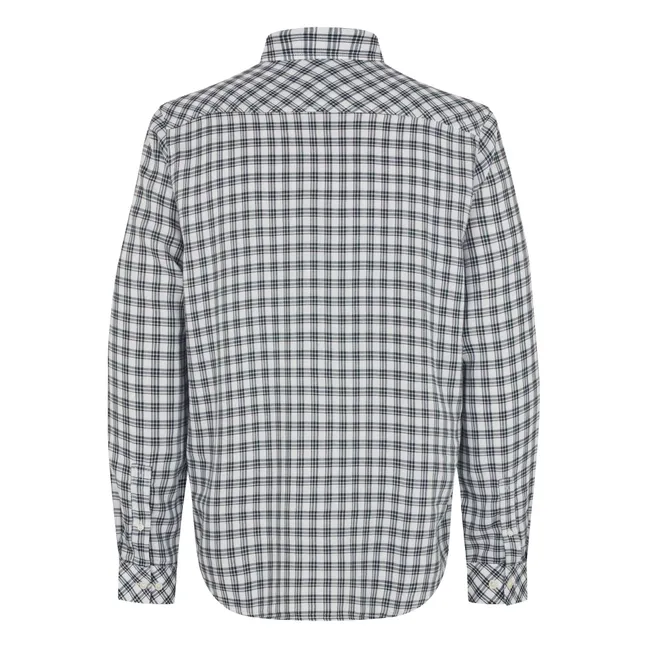Saryan J Checkered Shirt | Light Blue