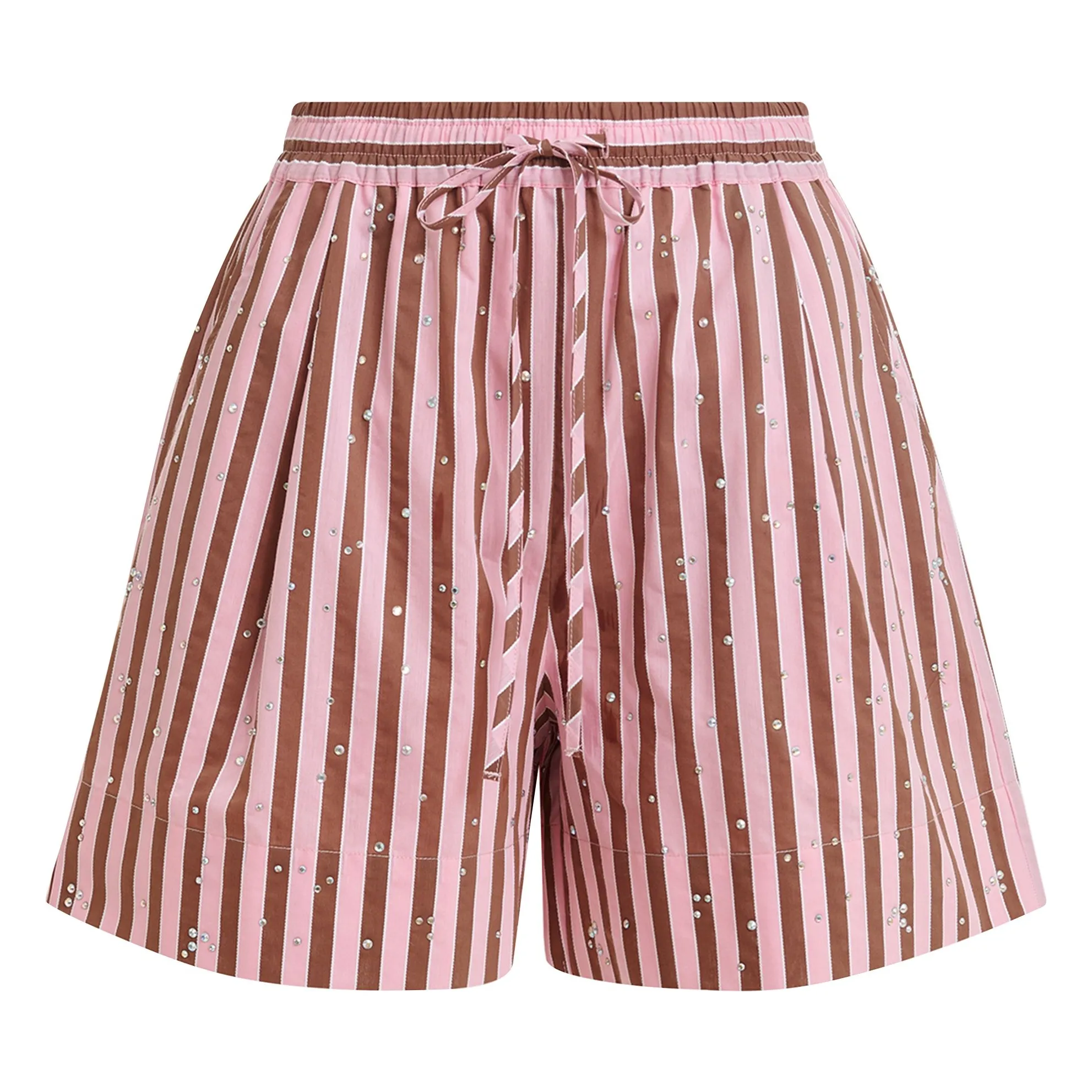 Short Rayures Jeeuw | Rose- Image produit n°0