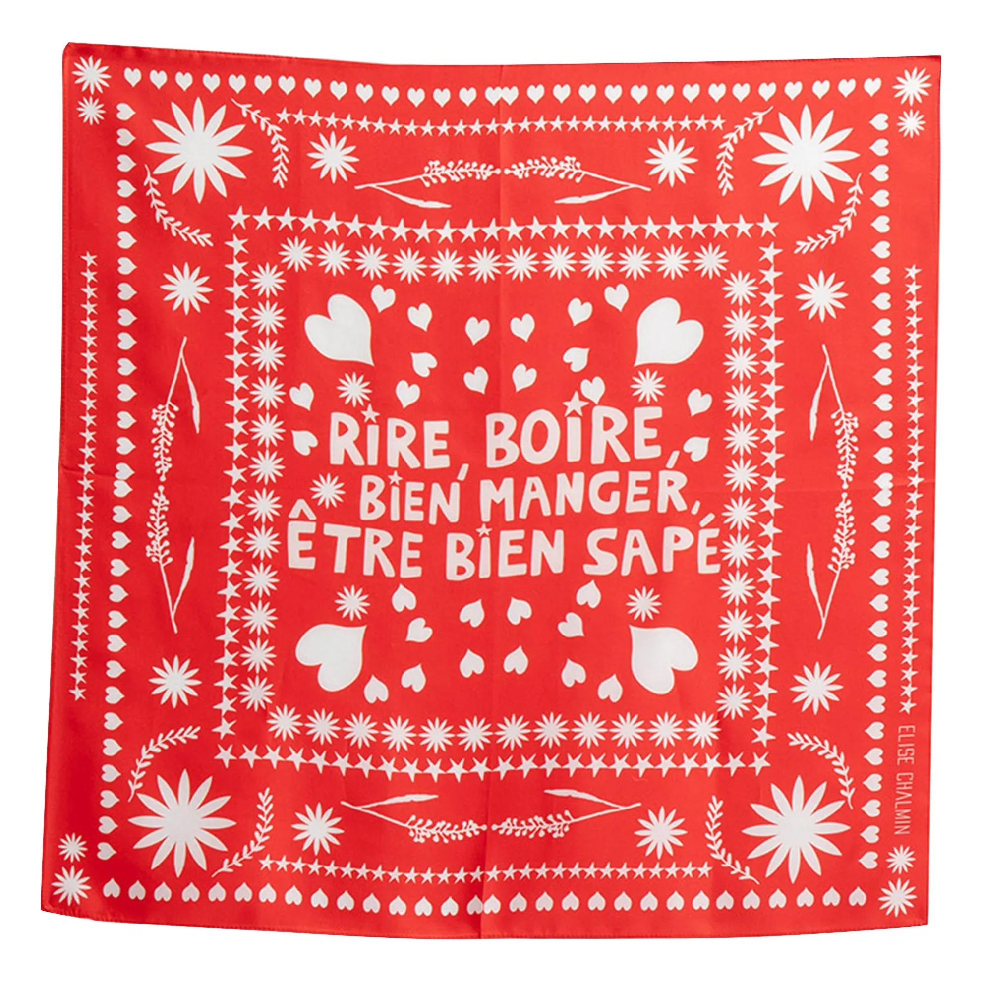 Pañuelo de seda Ben Bandana | Rojo- Imagen del producto n°0