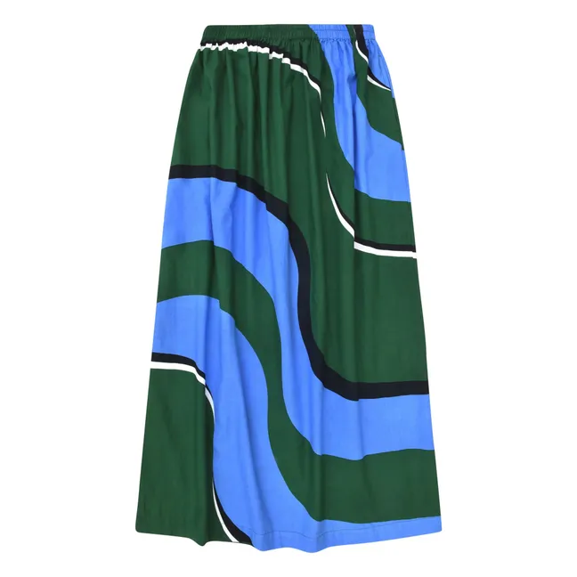 Jupe Juliette Madone Coton | Bleu Vert