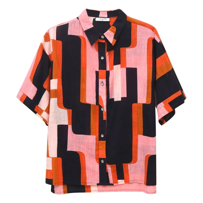 Chemise Andrew Arum Coton | Saumon