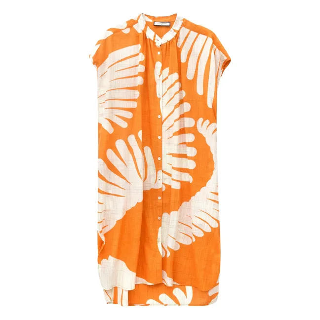 Robe Alma Palme Coton | Orange