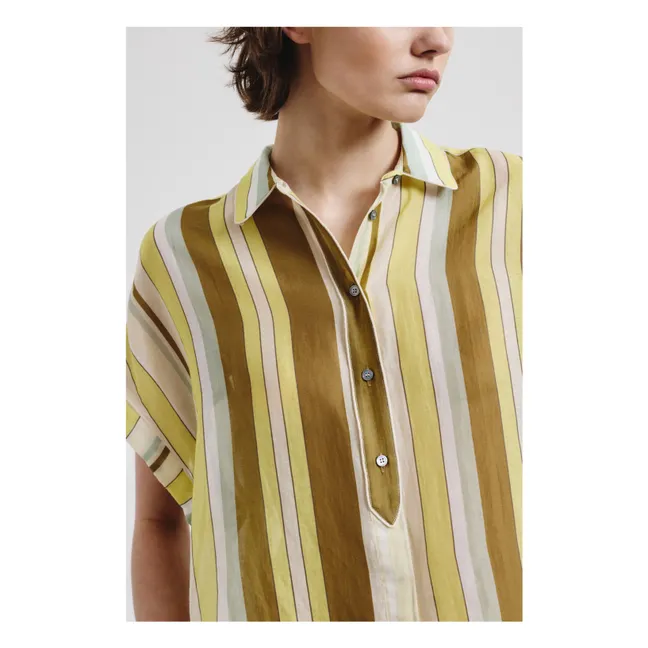 Popeline-Hemd | Anisgrün