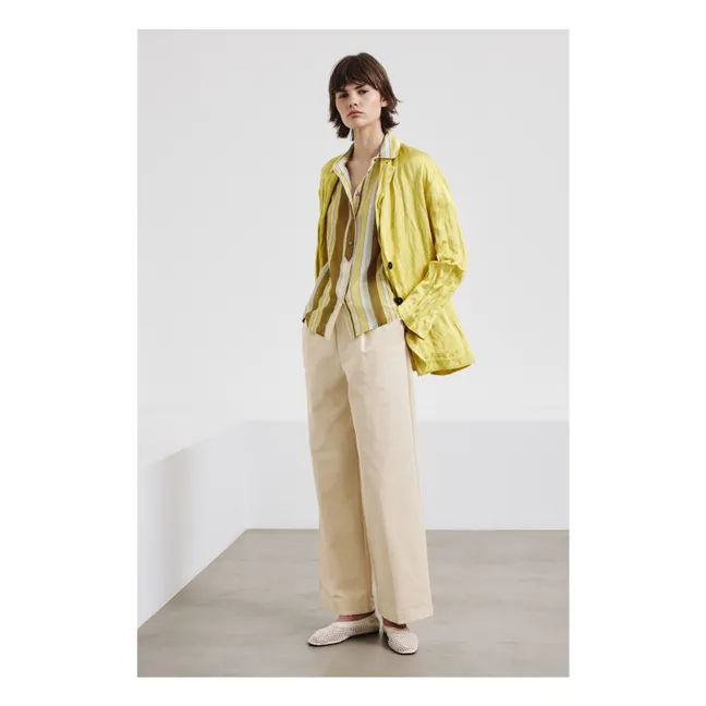 Popeline-Hemd | Anisgrün