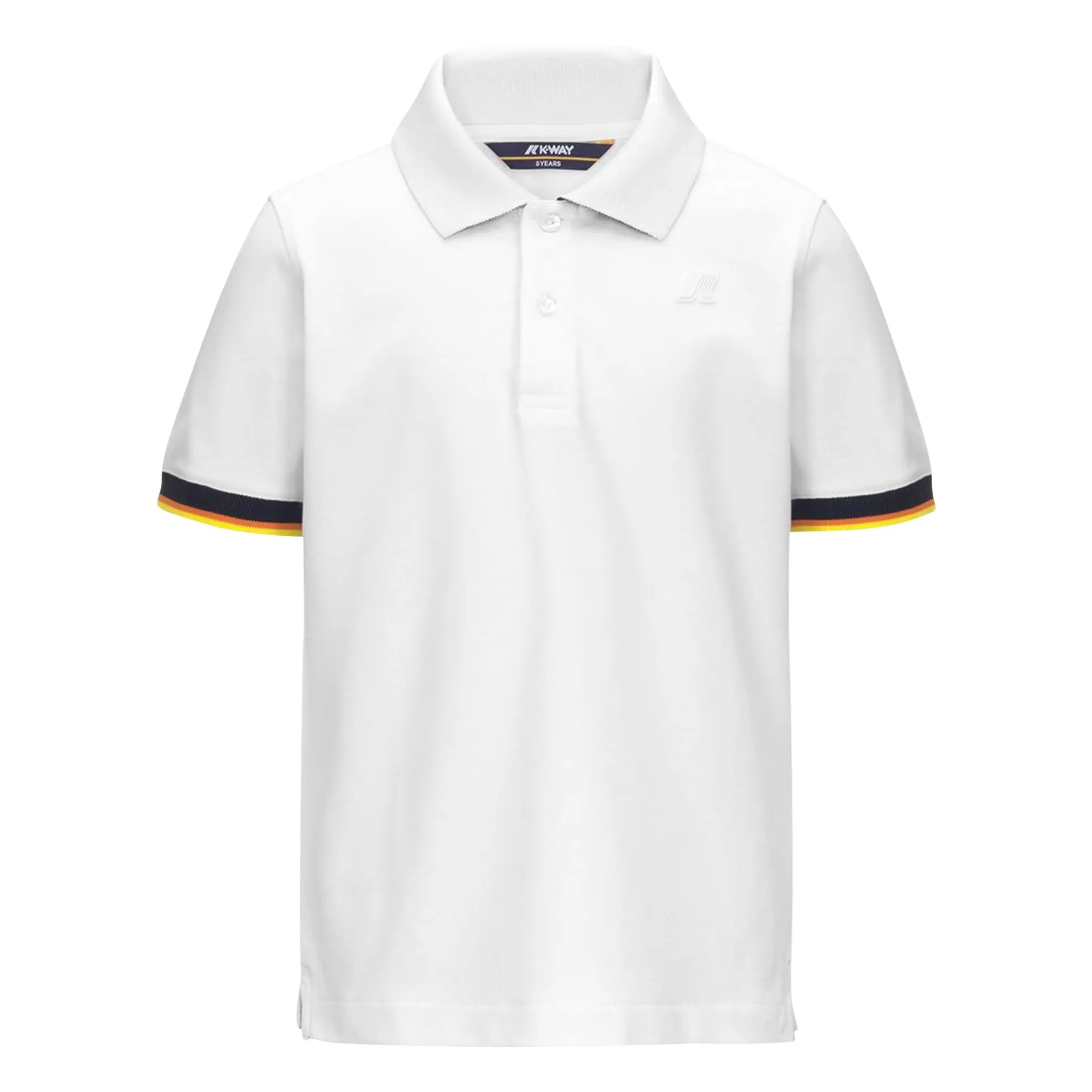 K-Way White Polo Vincent Pique