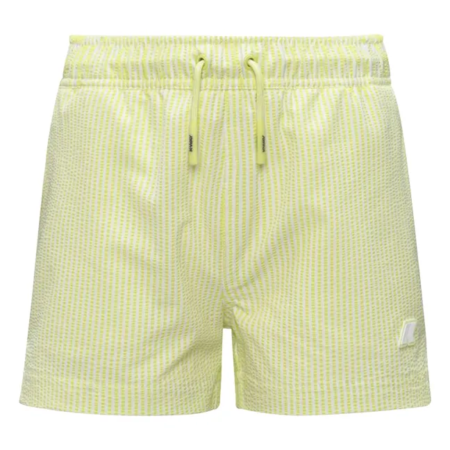 Pantaloncini da bagno a righe Hazel Beach | Giallo