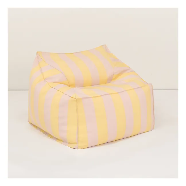 Sillón puf de exterior Lenny | Amarillo