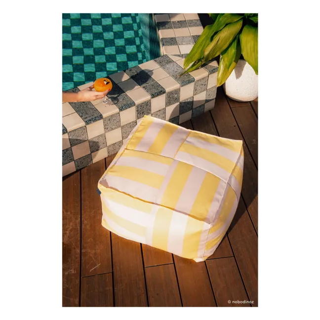 Pouf ottoman outdoor Otto | Jaune