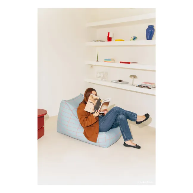 Pouf long Vibes | Bleu