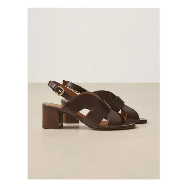 Sandales n°551 Cuir | Chocolat