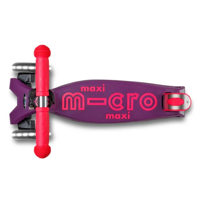 Zusammenklappbarer Maxi-Scooter Neon LED | Rosa
