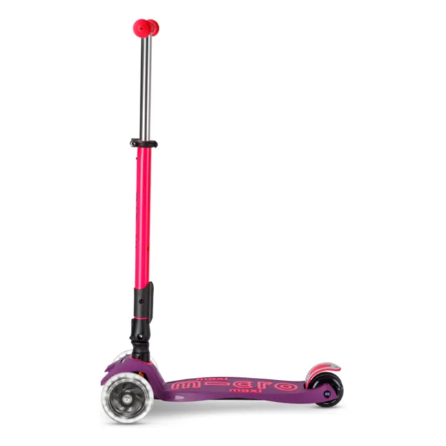 Zusammenklappbarer Maxi-Scooter Neon LED | Rosa