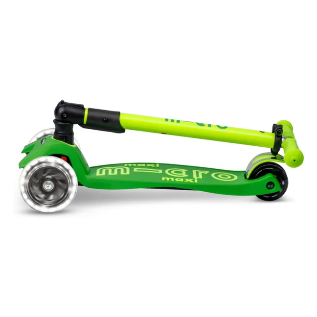 Zusammenklappbarer Maxi-Scooter Neon LED | Grün