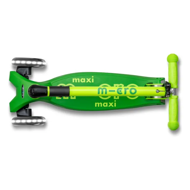 Zusammenklappbarer Maxi-Scooter Neon LED | Grün