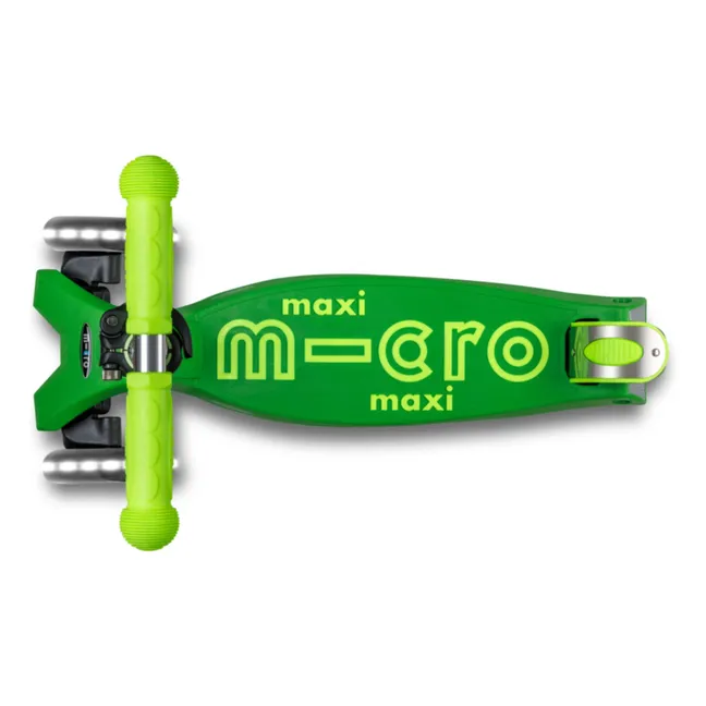Zusammenklappbarer Maxi-Scooter Neon LED | Grün