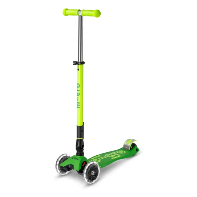 Zusammenklappbarer Maxi-Scooter Neon LED | Grün