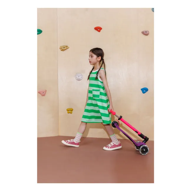 Zusammenklappbarer Maxi-Scooter Neon LED | Rosa
