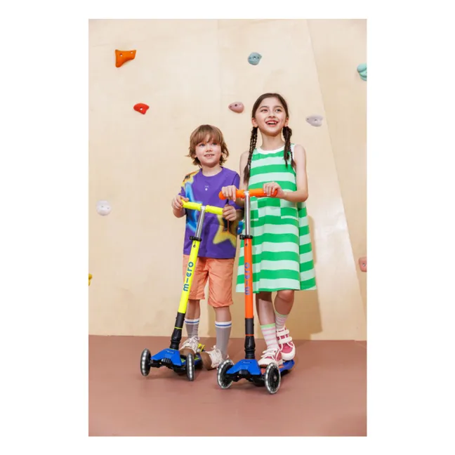 Zusammenklappbarer Maxi-Scooter Neon LED | Orange