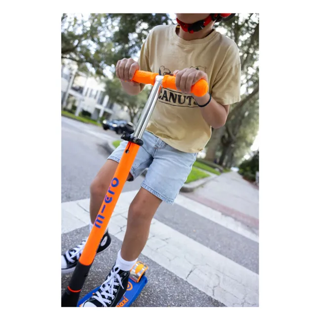 Zusammenklappbarer Maxi-Scooter Neon LED | Orange