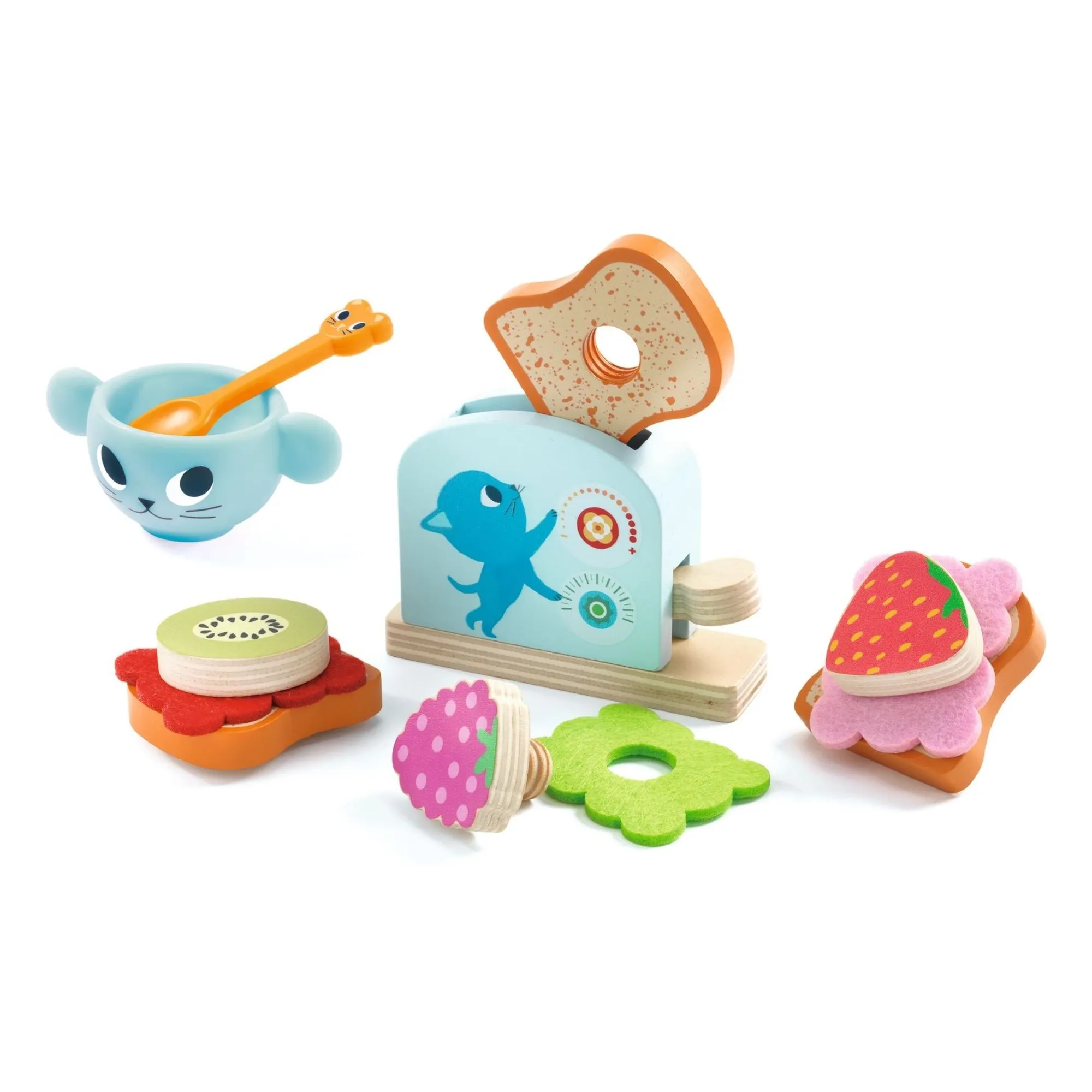 Djeco Multicoloured Breakfast Kitten Dinette