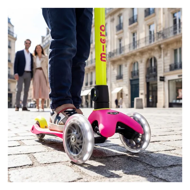 Trottinette Mini Néon LED | Jaune