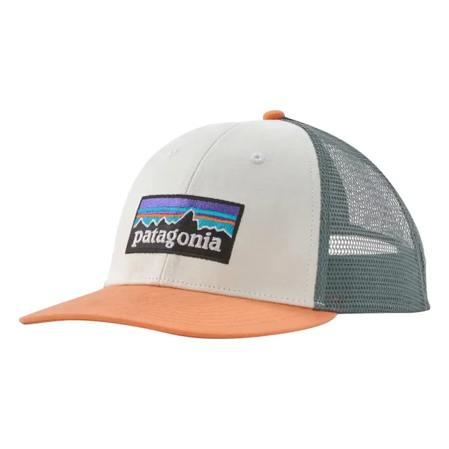 P-6 LoPro Logo Trucker Cap Algodón Orgánico | Blanco Roto