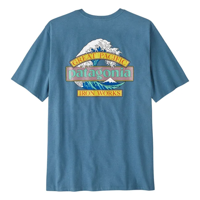 T-shirt Great Waves | Bleu