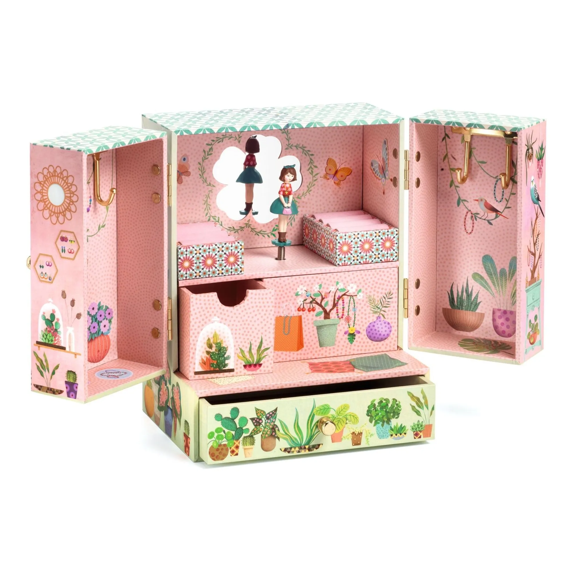 Djeco Girls Multicoloured Jardin Secret Music Box