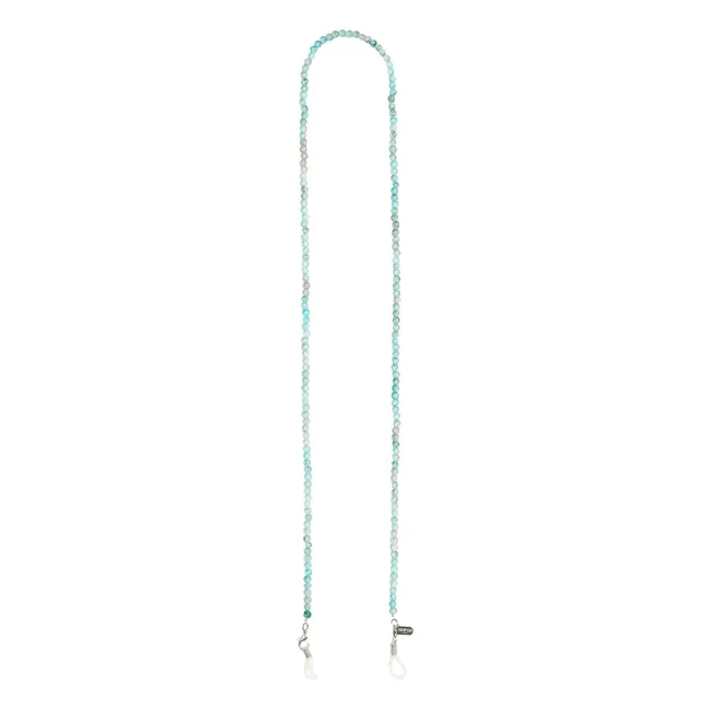 Cadena de perlas para gafas | Azul Cielo