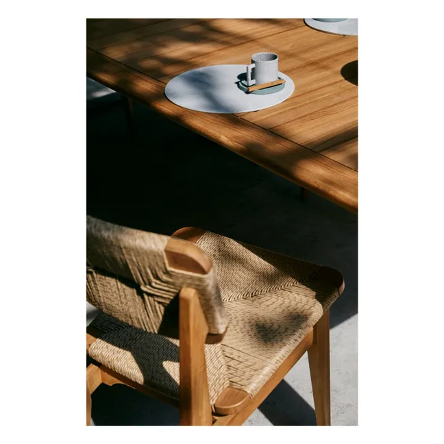 Silla C de exterior con asiento de cuerda, Marcel Gascoin