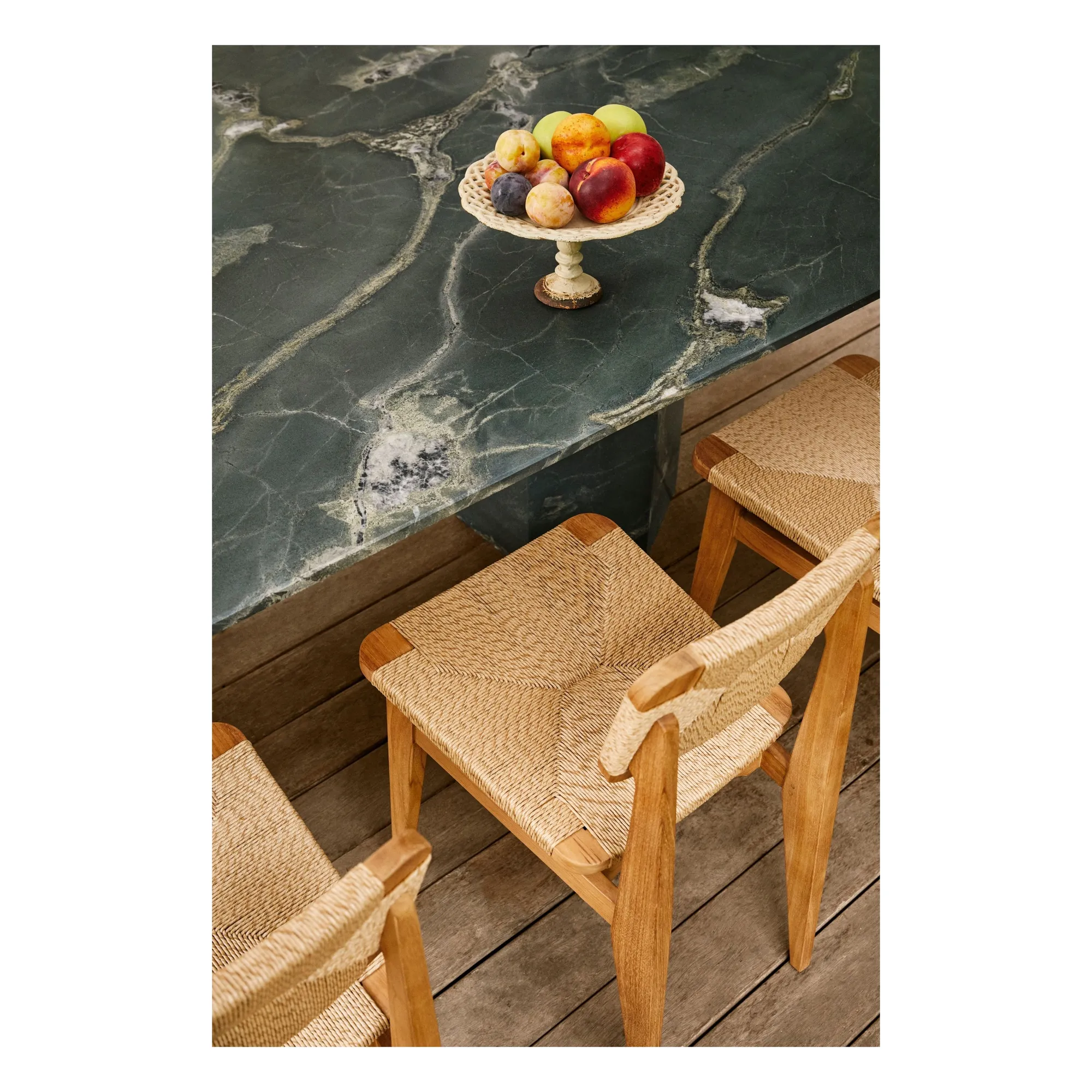 Chaise C-Chair outdoor avec assise en corde, Marcel Gascoin- Image produit n°1