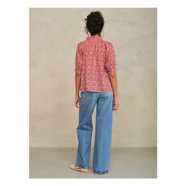 Bluse Darla Baumwolle | Rosa