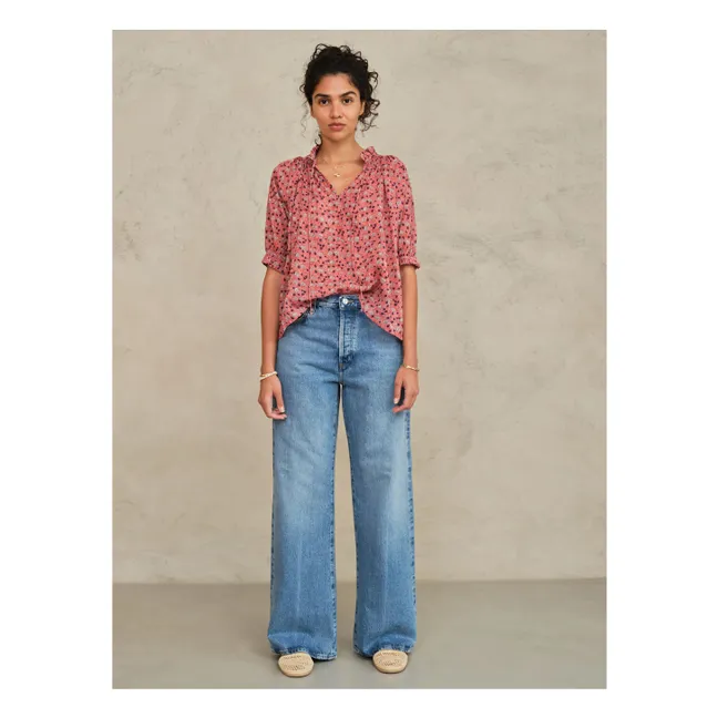 Bluse Darla Baumwolle | Rosa