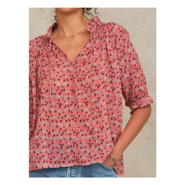 Bluse Darla Baumwolle | Rosa