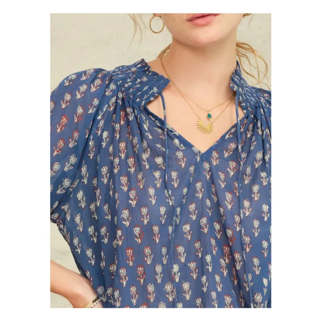 Bluse Ari Baumwolle | Indigo