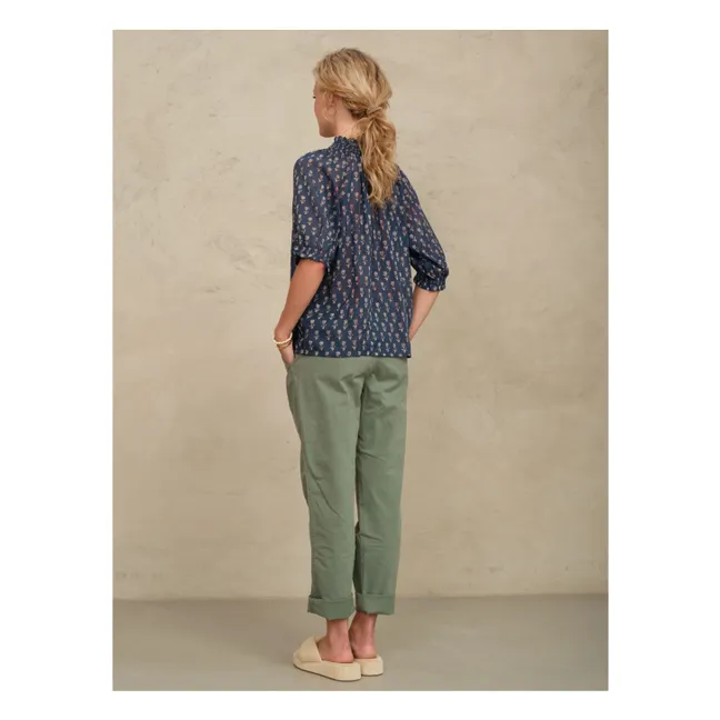 Bluse Ari Baumwolle | Indigo