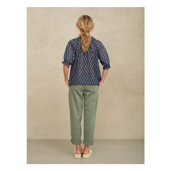 Ari Blusa de algodón | Indigo