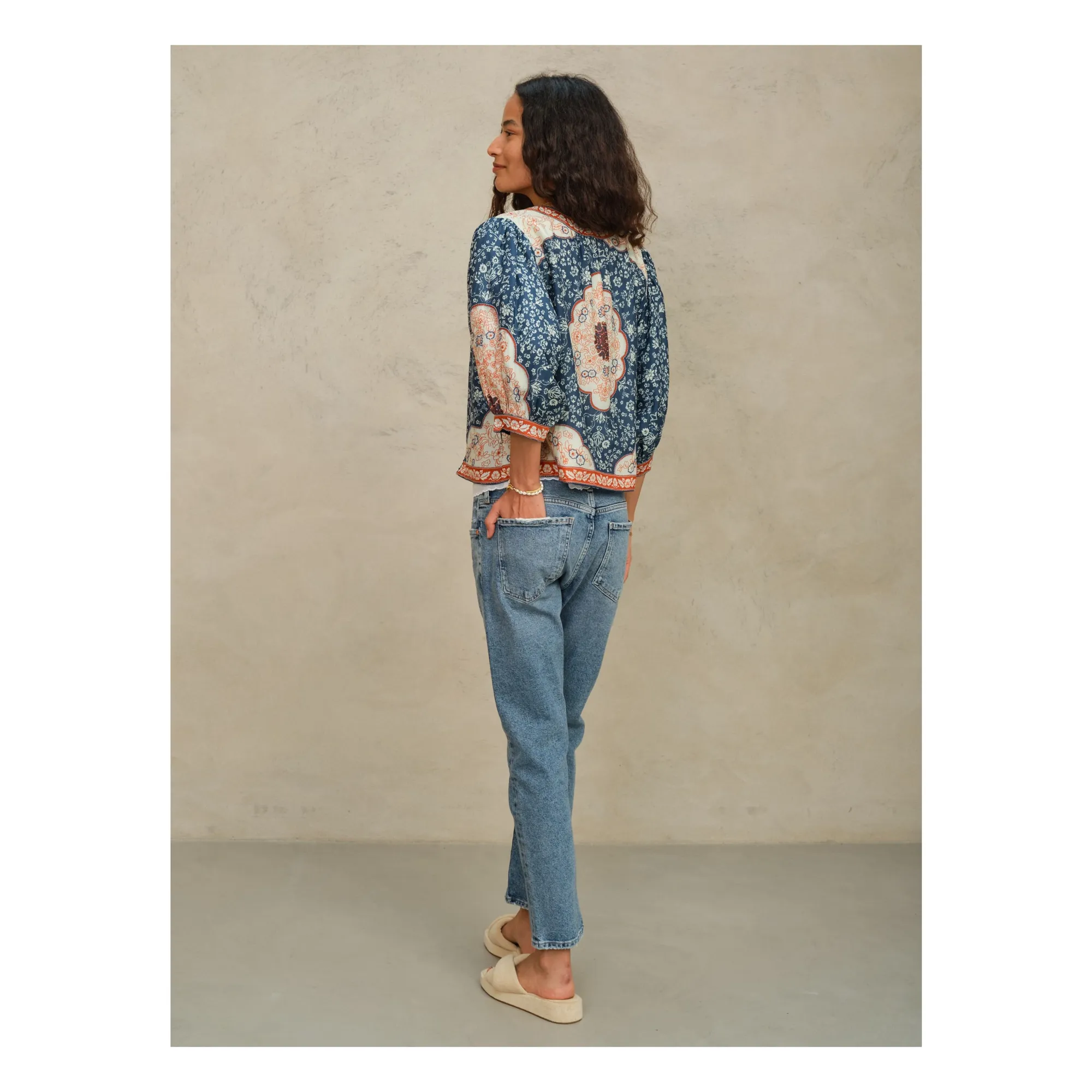 Veste Ursa Coton | Indigo- Image produit n°8