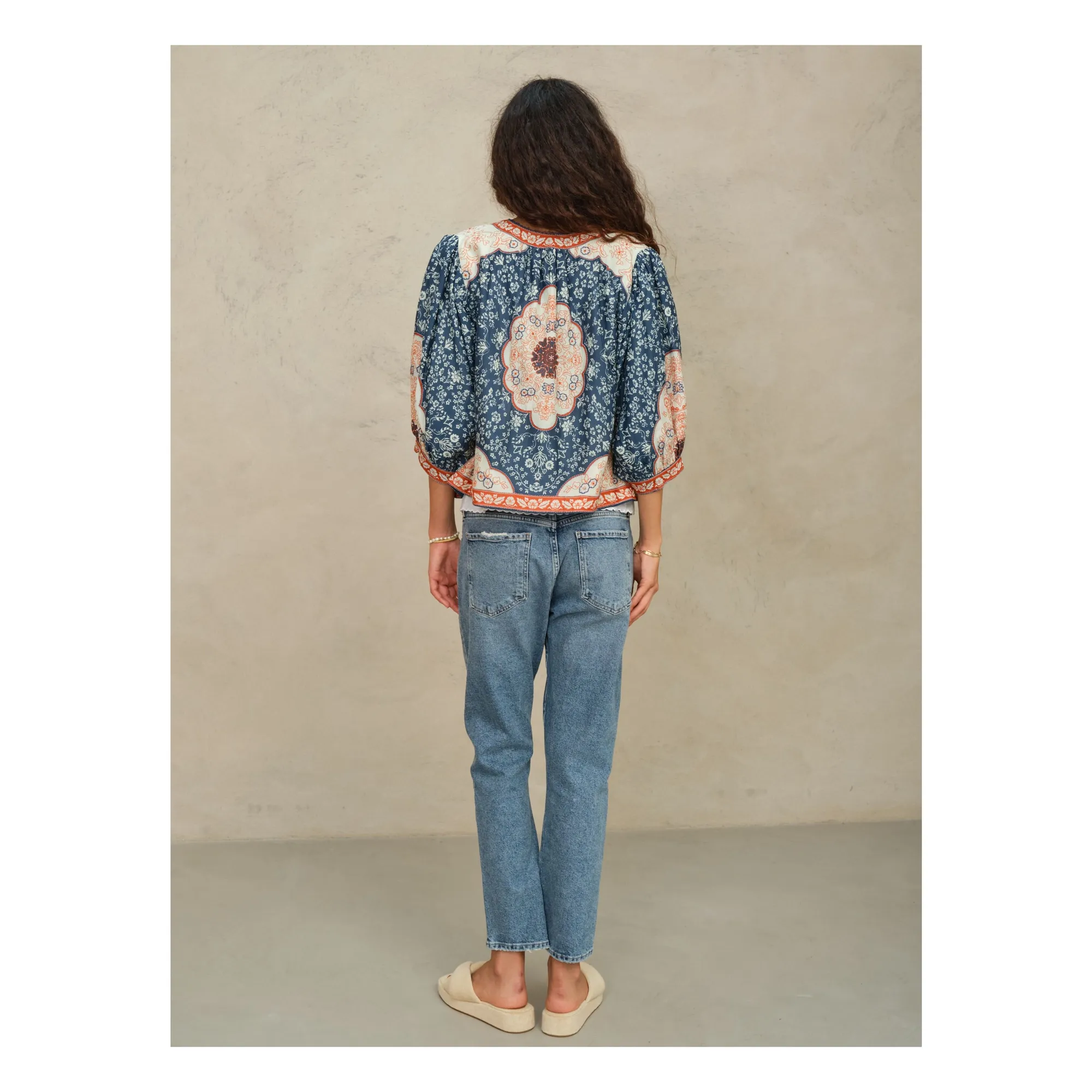 Veste Ursa Coton | Indigo- Image produit n°2