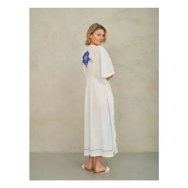 Vestido bordado Laney | Azul