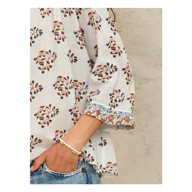 Blusa de algodón Stella | Crudo