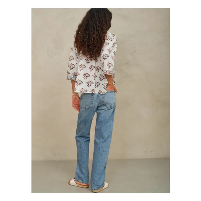 Bluse Stella Baumwolle | Seidenfarben