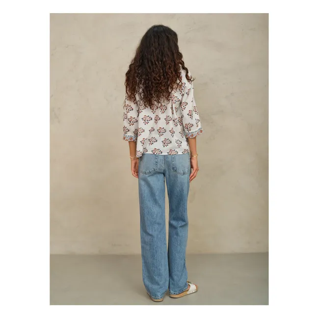 Blusa de algodón Stella | Crudo