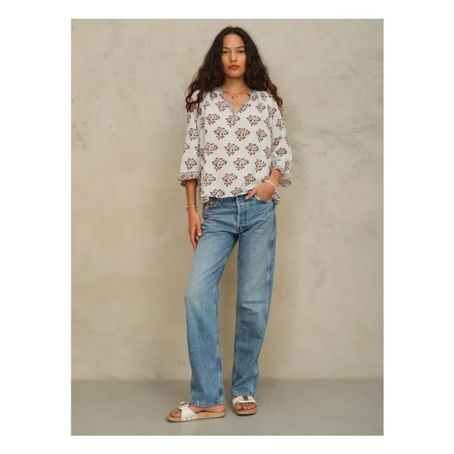 Blusa de algodón Stella | Crudo